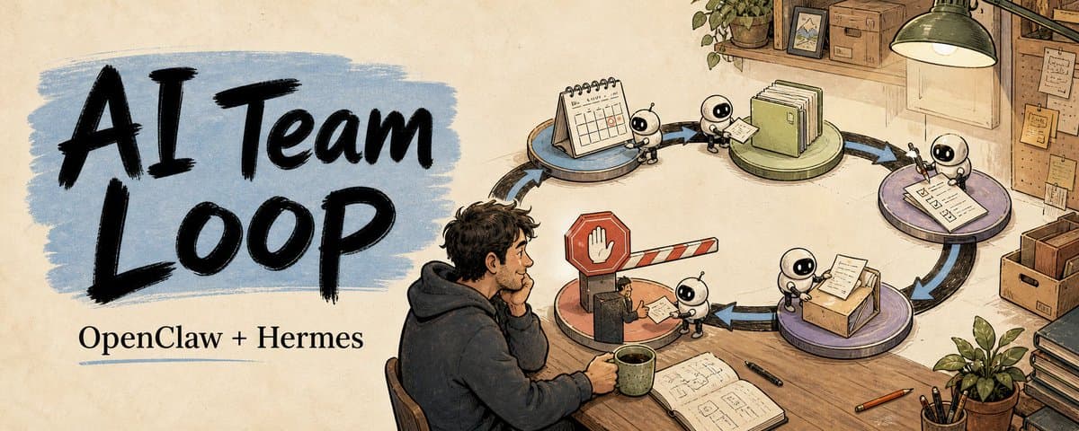 How I run my AI team's simplest loop with OpenClaw and Hermes