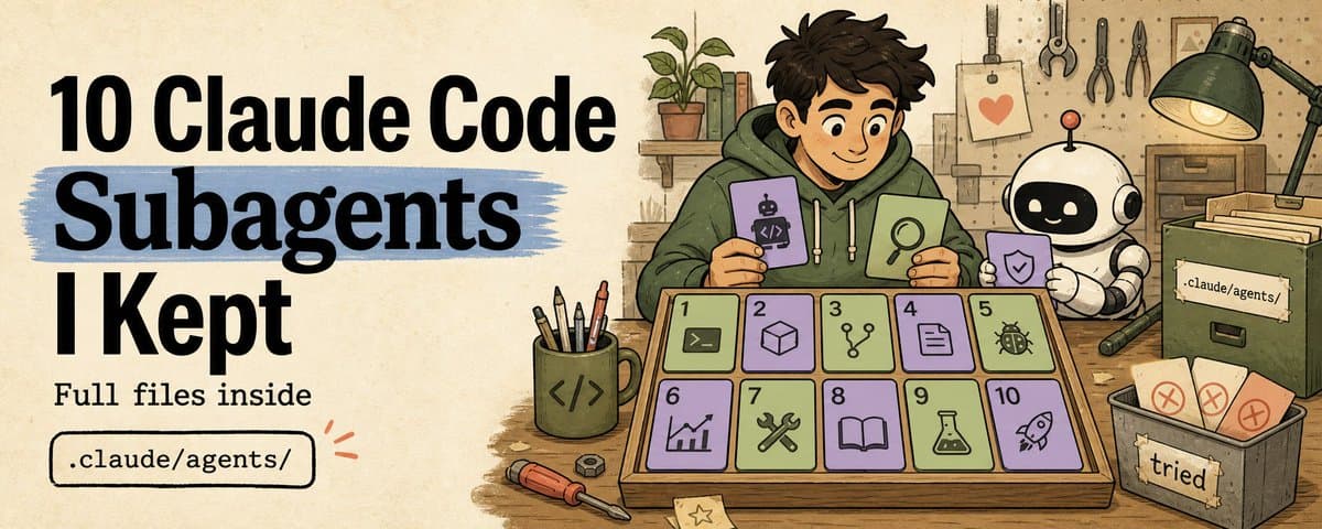 I Tried a Ton of Claude Code Subagents. These 10 Are the Ones I Kept.